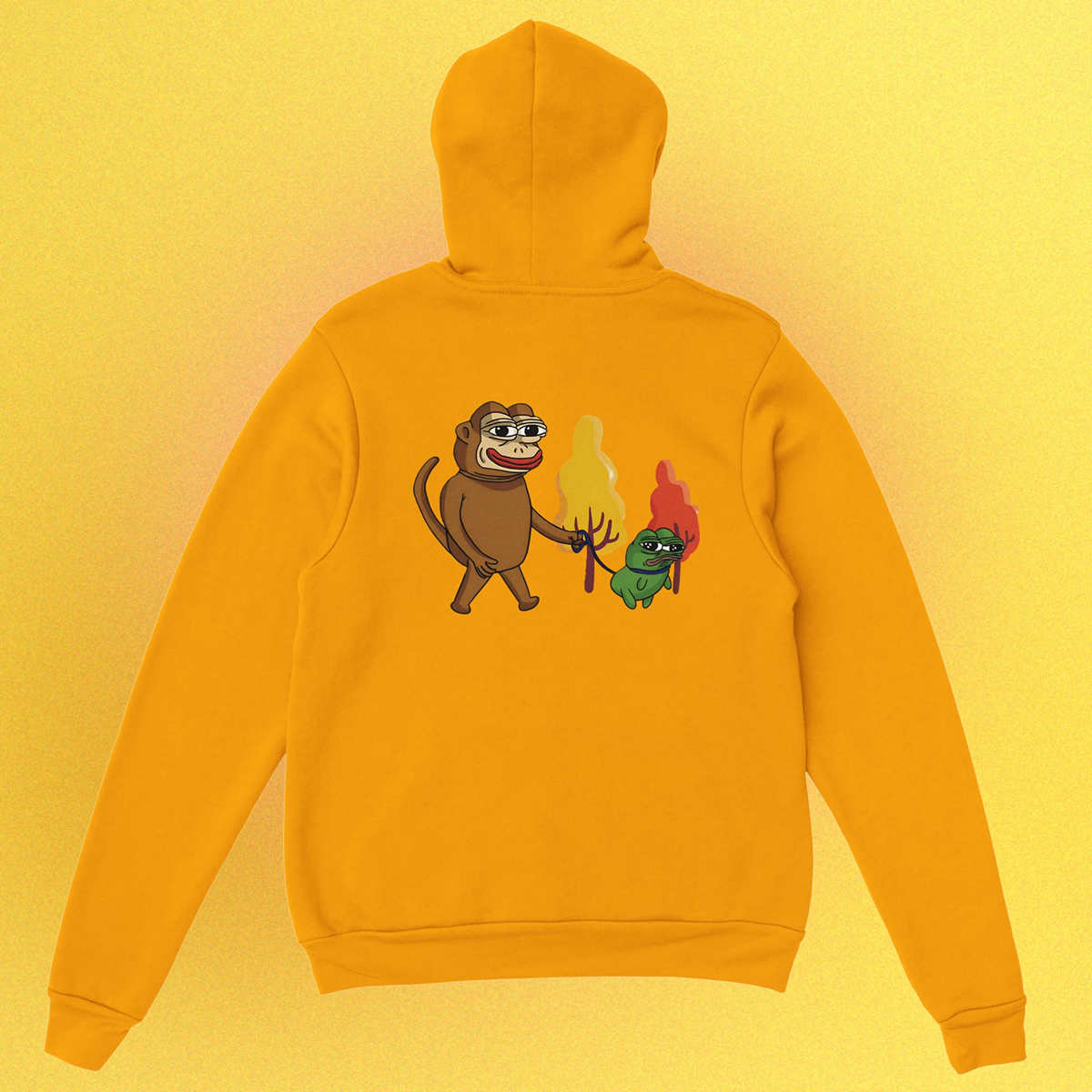 Meme Hoodie mit Ponkewifdog Design – Unisex Hoodie mit Ponke & Doge Print, in Front- oder Backprint erhältlich
