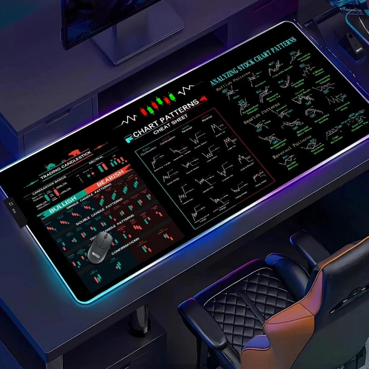 RGB XXL Mousepad für Trader