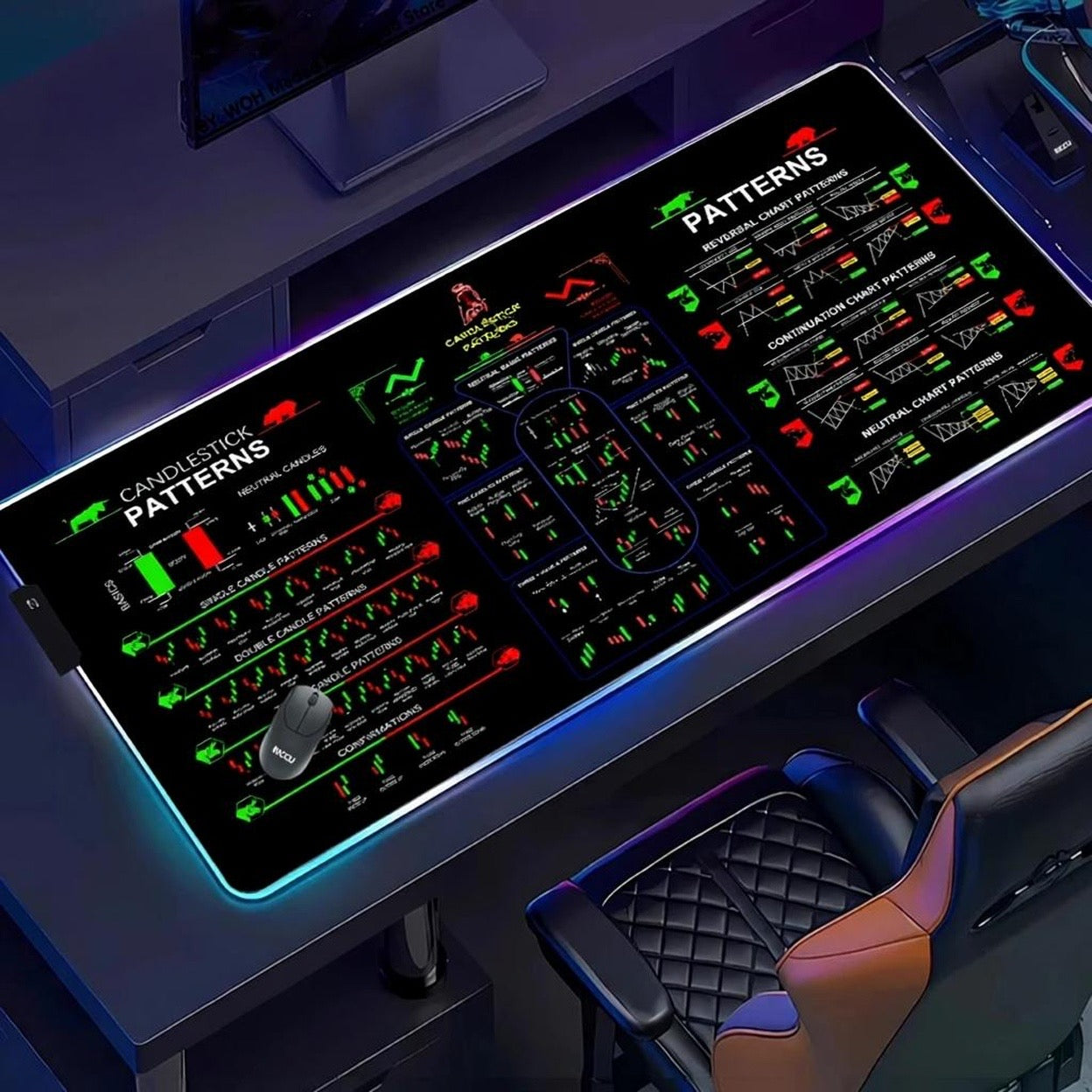 RGB XXL Mousepad für Trader