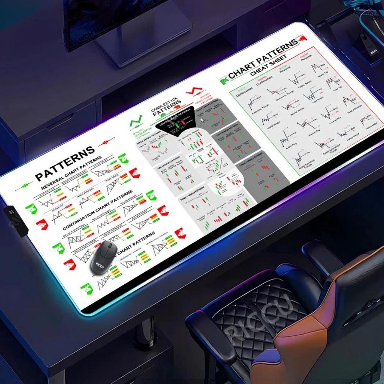 RGB XXL Mousepad für Trader