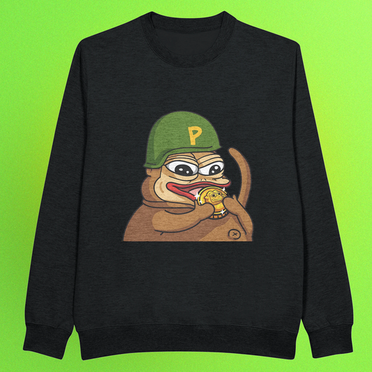 Ponke Helmet Premium Pullover – Unisex Meme Streetwear mit hochwertigem Front- oder Backprint

