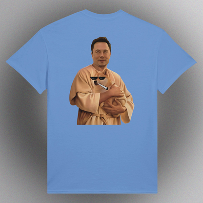 Unisex T-Shirt mit Doge Father Meme – "The Dogefather" Motiv als Front- oder Backprint
