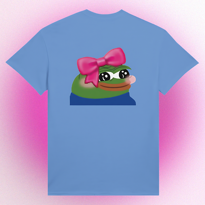 Unisex T-Shirt mit süßem Pepe Meme Print – Cute Pepe Design mit Front- oder Backprint
