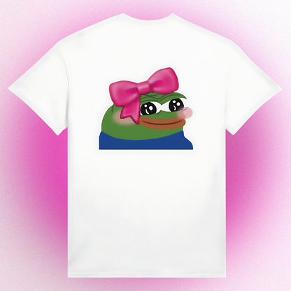 Unisex T-Shirt mit süßem Pepe Meme Print – Cute Pepe Design mit Front- oder Backprint
