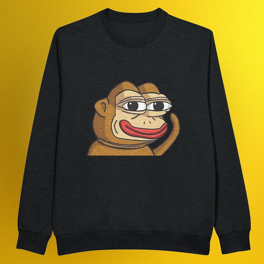 Unisex Premium Pullover mit Ponke Meme Logo – hochwertiger Stoff, schlichter Front- oder Backprint
