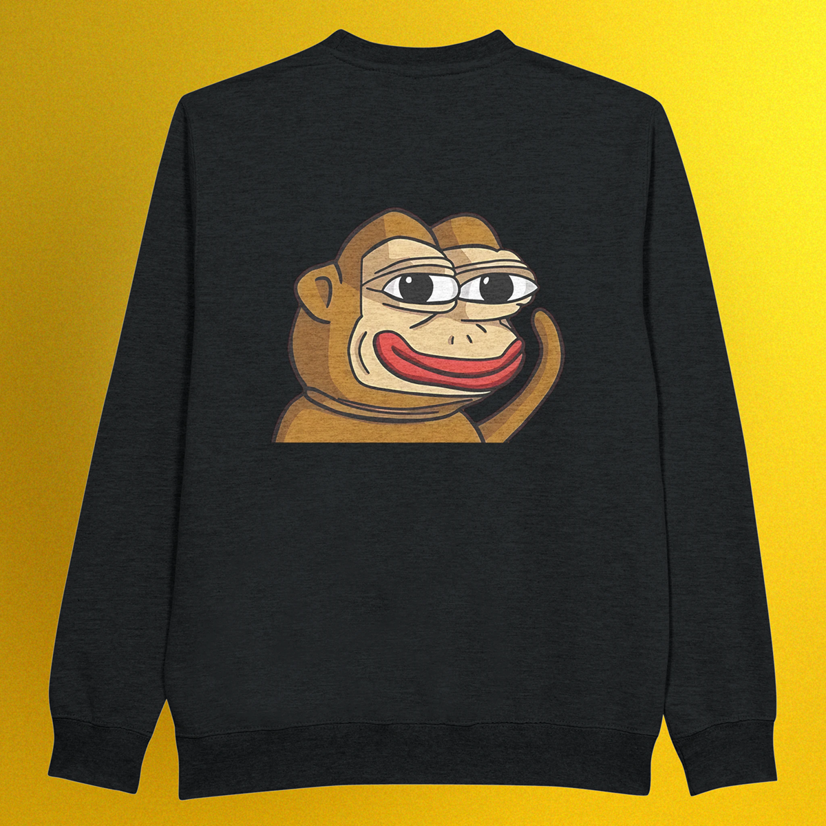 Unisex Premium Pullover mit Ponke Meme Logo – hochwertiger Stoff, schlichter Front- oder Backprint
