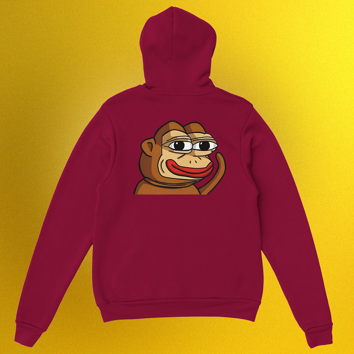 Unisex Hoodie mit Ponke Logo – Meme Hoodie mit schlichtem Print in Front- oder Backvariante
