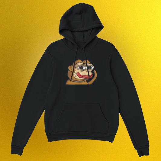 Unisex Hoodie mit Ponke Logo – Meme Hoodie mit schlichtem Print in Front- oder Backvariante
