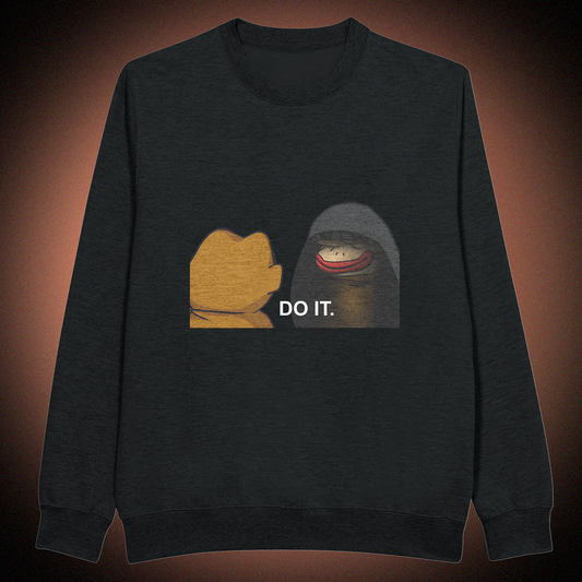 Unisex Premium Pullover mit Ponke DO IT Meme-Print – hochwertiger Stoff & moderner Schnitt, erhältlich mit Front- oder Backprint
