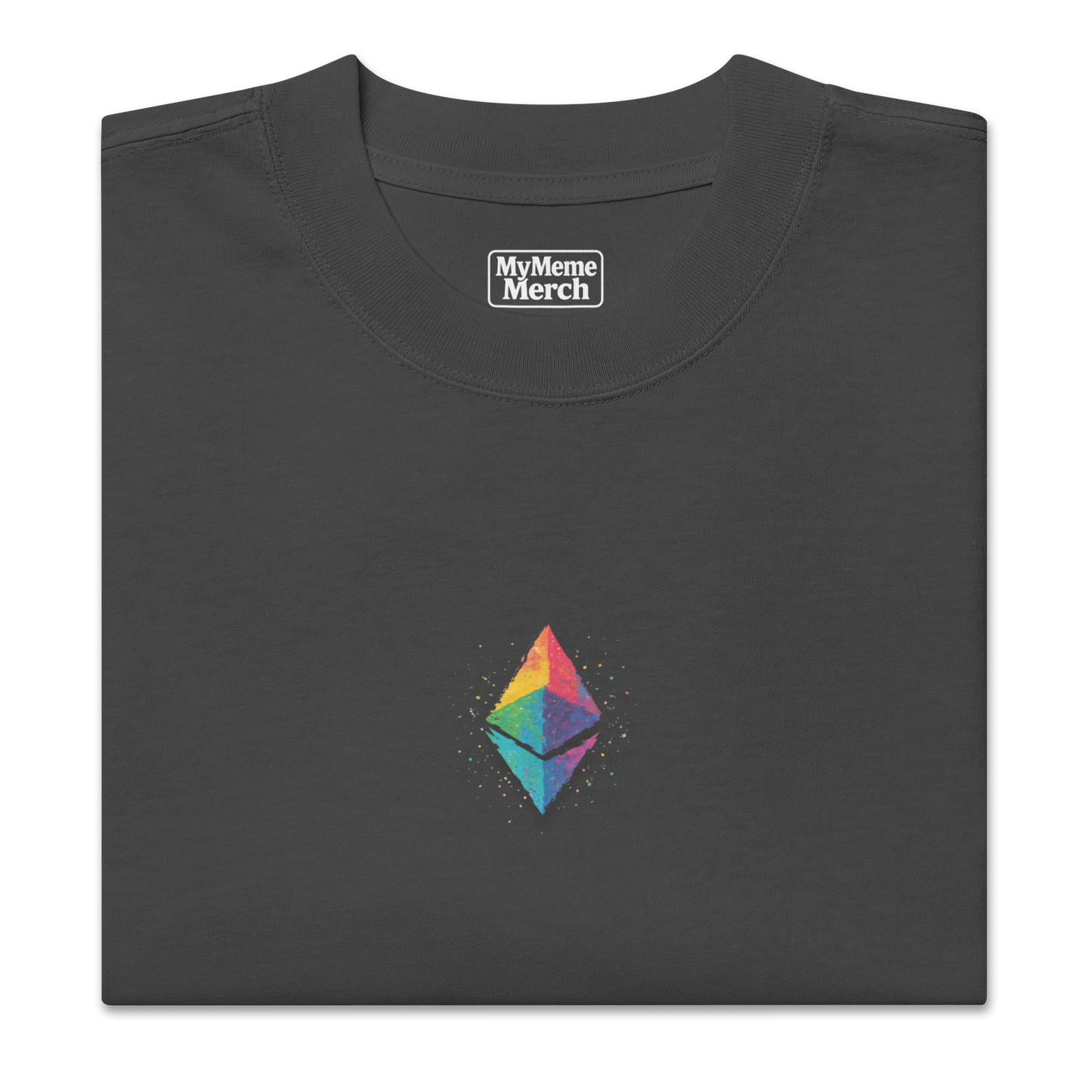 Oversized T-Shirt ETH "Ethereum Diamond Hands" Unisex – Crypto Streetwear | MyMemeMerch