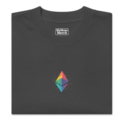 Oversized T-Shirt ETH "Ethereum Diamond Hands" Unisex – Crypto Streetwear | MyMemeMerch