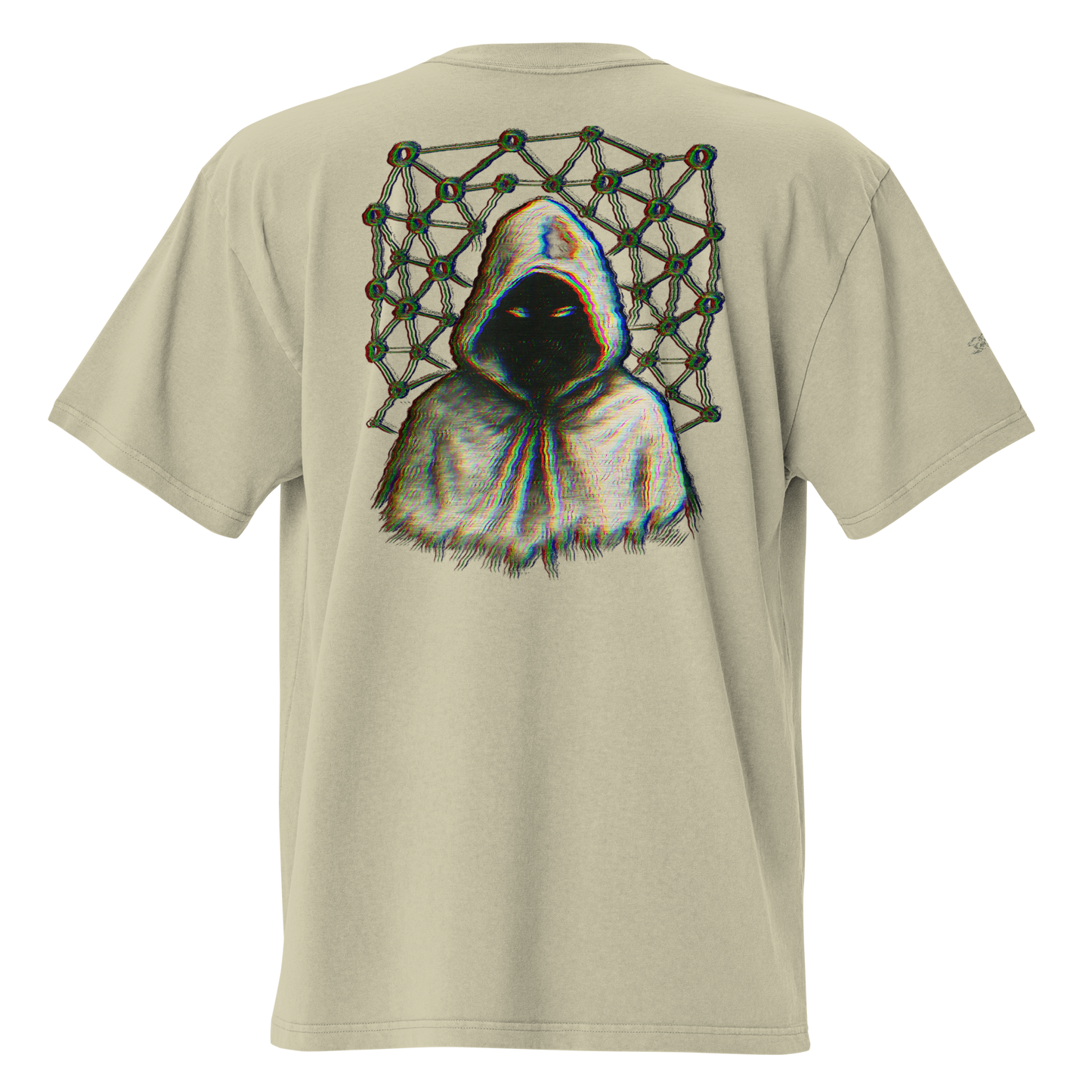 Oversized T-Shirt "Phantom Satoshi Nakamoto" Unisex – Verwaschener Krypto-Look | MyMemeMerch