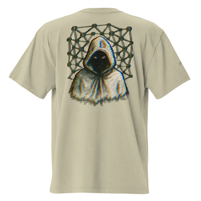 Oversized T-Shirt "Phantom Satoshi Nakamoto" Unisex – Verwaschener Krypto-Look | MyMemeMerch