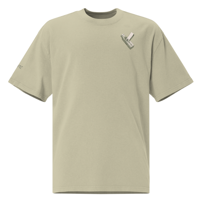 Oversized T-Shirt "Phantom Satoshi Nakamoto" Unisex – Verwaschener Krypto-Look | MyMemeMerch