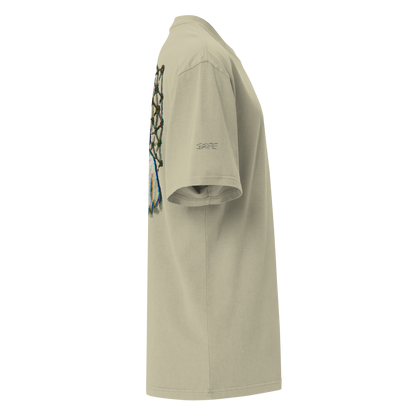 Oversized T-Shirt "Phantom Satoshi Nakamoto" Unisex – Verwaschener Krypto-Look | MyMemeMerch